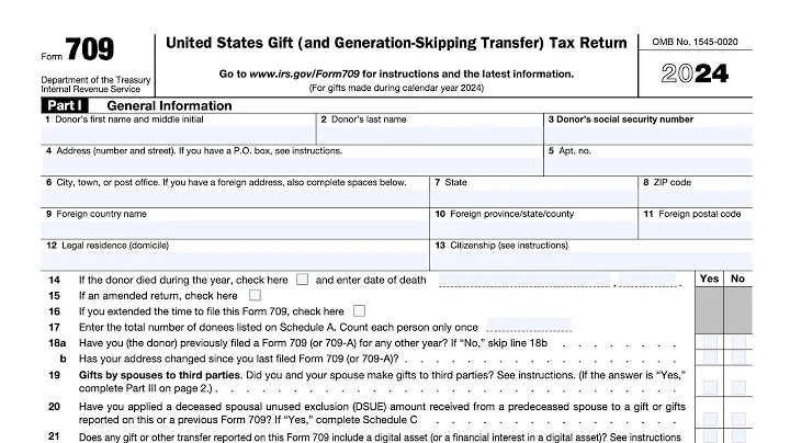 IRS Form 709, Schedule C walkthrough (Deceased Spousal Unused Exclusion and Restored Exclusion)