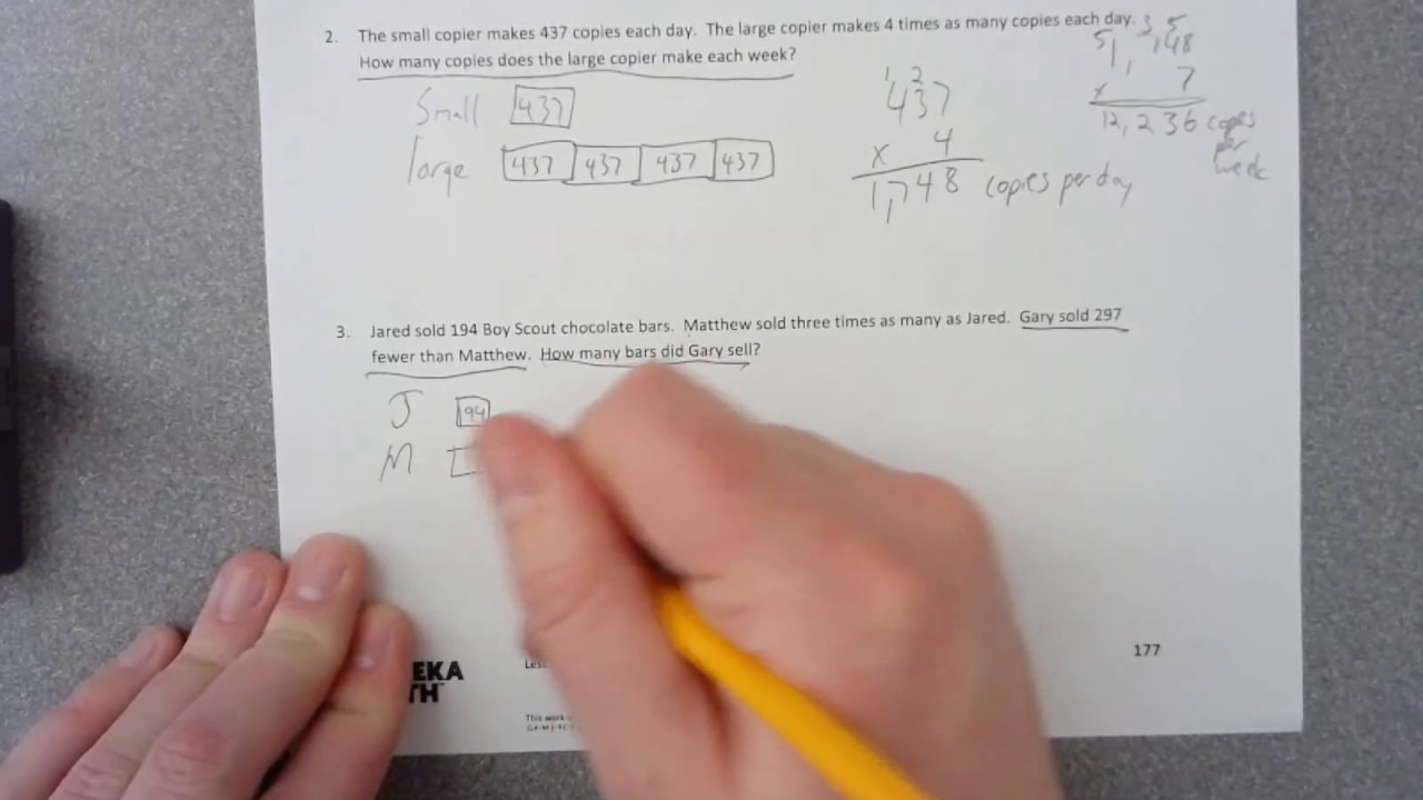 eureka math homework answer key grade 4