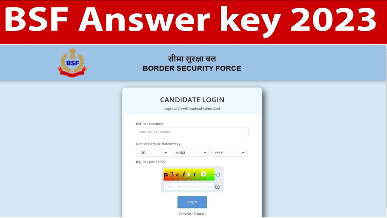 bsf answer key 2023 bsf answer key kaise check kare how to check bsf