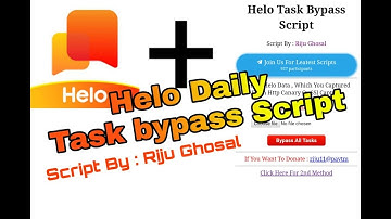 Helo Daily Login Bypass Script | Riju Ghosal | Looting Zone