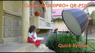 BTS of Child Portrait with AD300PRO and the new Para Deep GODOX QR-P120 (REVIEW)