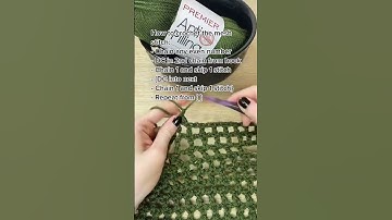 Full tutorial on my channel | How to crochet the mesh stitch