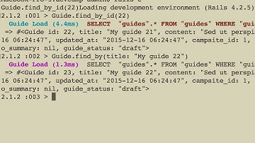 Reviewing the find_by method in Rails