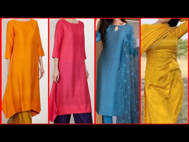 Buy Ziyaa Women's Pink Poly Silk Kurta And Palazzo Set Online at Best Price  | Distacart