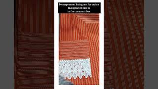 Striped printed cotton Kurta design