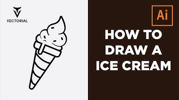 How to draw Ice Cream in ADobe Illustrator