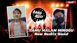 DJ TAMU MALAM MINGGU | LAGU DAYAK ASIK! Remix Band Version (Cover Raju)