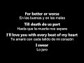 ♥ I Swear ♥ Lo Juro ~ por John Michael Montgomery - Letra en inglés y español