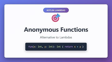 Kotlin Anonymous Functions Explained | Alternative to Lambdas Tutorial for Beginners