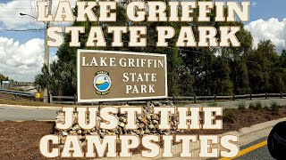 Lake Griffin State Park just the Campsite Tour with all Campsites Recorded