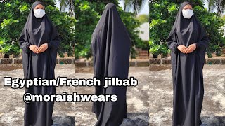 explanatory video on how to cut egyptian jilbab | french khimar | v neck | how to do it |