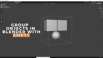 Blender 3D Parenting objects to an empty  / Group objects in blender