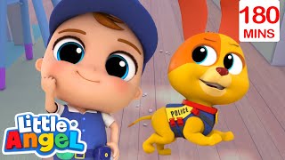 Bingo & Baby John Come To Rescue‍♂|Bingo and Baby John| Little Angel Nursery Rhymes and Kids Songs