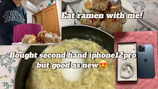 Living Alone in Japan | After Work Routine | Homemade ramen, unboxing iphone12 pro, kdrama