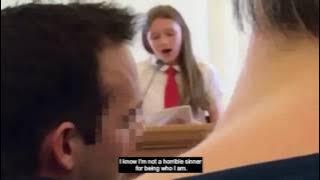 Mormon girl, 12, has mic cut as she comes out as gay to congregation