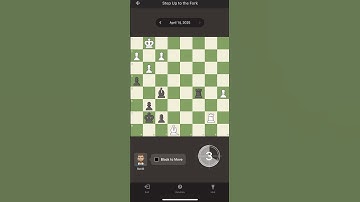 Daily Chess Puzzle No. 171 | Step Up to the Fork