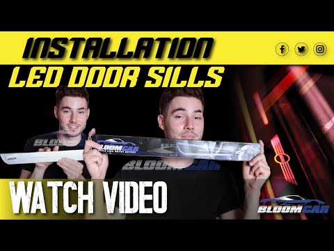 How To Install LED Door Sills from BLOOMCAR? [Easy-Self