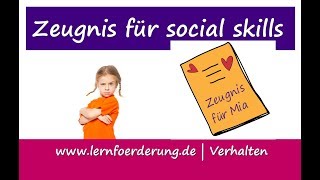 Zeugnis für ✅ social skills  - persönliches Zeugnis von Mama und Papa | Soft skills screenshot 5
