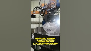 Unpacking&Feeding  Chemical factory  Explosion-proof robot #palletizer #machine #depalletizer