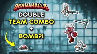 Insane DOUBLE Team Combo INTO THE BOMB!  - Brawlhalla Nerf The Viewers # 11