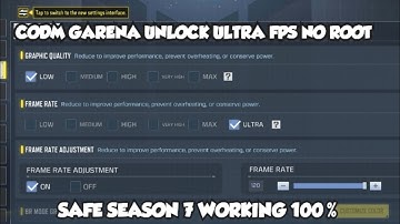 2025 / HOW TO UNLOCK ULTRA FRAME RATE 90/120 FPS FOR CODM LOW END DEVICES SUPPORTED 3/4 GB RAM 