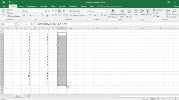 Simulating coin tosses in MS Excel Part 1