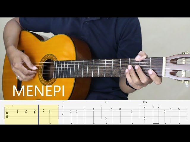 MENEPI - NGATMOMBILUNG - Fingerstyle Guitar Tutorial TAB + Chord + Lirik class=
