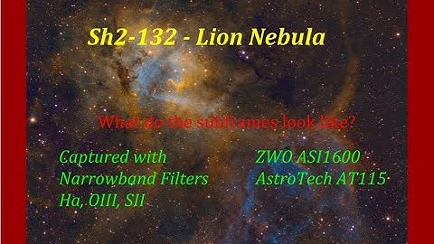 Lion Nebula (Sh2-132) - Close look at the Ha, OIII, & SII