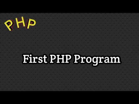 How to write your first php program? | First PHP Program | your first php enabled page