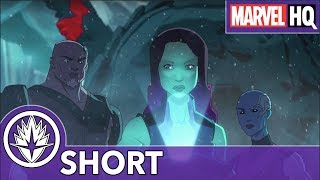 Gamora & Nebula Fight Robots! | Marvel's Guardians of the Galaxy: Origin Shorts | Gamora Pt. 1