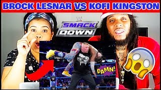 Brock Lesnar assaults Kofi Kingston after The New Day's victory: SmackDown LIVE | REACTION