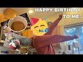 making a meal and crafts while celebrating my birthday!