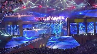 Roman Reigns entrance at Wrestlemania 39