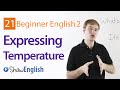 How to Express Temperature in English