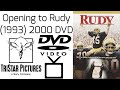 Opening to Rudy (1993) 2000 DVD