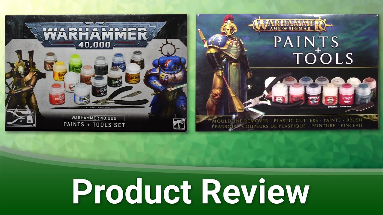 warhammer age of sigmar paints & tools set