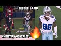 Ceedee lamb vs christian gonzalez  wr vs cb cowboys vs patriots 2023 highlights