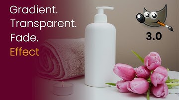 How to Create Image Transparent Using Gradient Fade Effect in GIMP 3.0 | NEW!