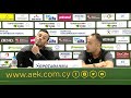 ΑΕΚ LARNACA TV | LIVE ΣΥΝΕΝΤΕΥΞΗ ΤΥΠΟΥ DAVID CATALA ΓΙΑ ΤΟ ΠΑΙΧΝΙΔΙ ΑΕΛ - ΑΕΚ