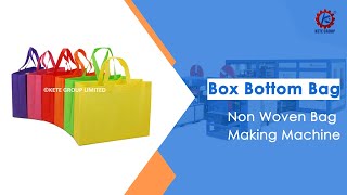 Full Automatic Roll Feeding One Time Forming Non-Woven Box Bag Making Machine Make Non Woven Bag