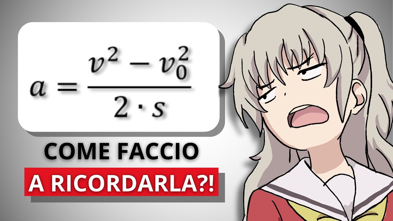 Ecco come aiuto i miei studenti che vogliono imparare (non a memoria) questa formula..