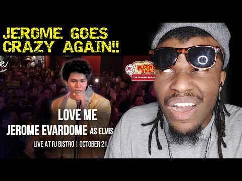 AFRICAN'S FIRST TIME REACTION TO LOVE ME - JEROME EVARDOME (as ELVIS PRESLEY) - LEGENDS NIGHT