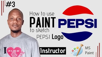 How to design PEPSI logo? - How to sketch PEPSI Logo using paint? - Pepsi logo design - Pepsi Logo