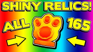 ALL 165 SHINY RELIC LOCATIONS!! || Pet Simulator 99 (PS99) - Roblox