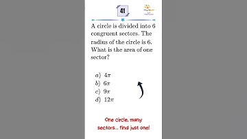 SAT Geometry Problem | Find the Area of One Sector