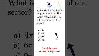 SAT Geometry Problem | Find the Area of One Sector