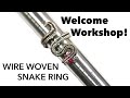 Wire Woven Snake Ring (Not a Tutorial)