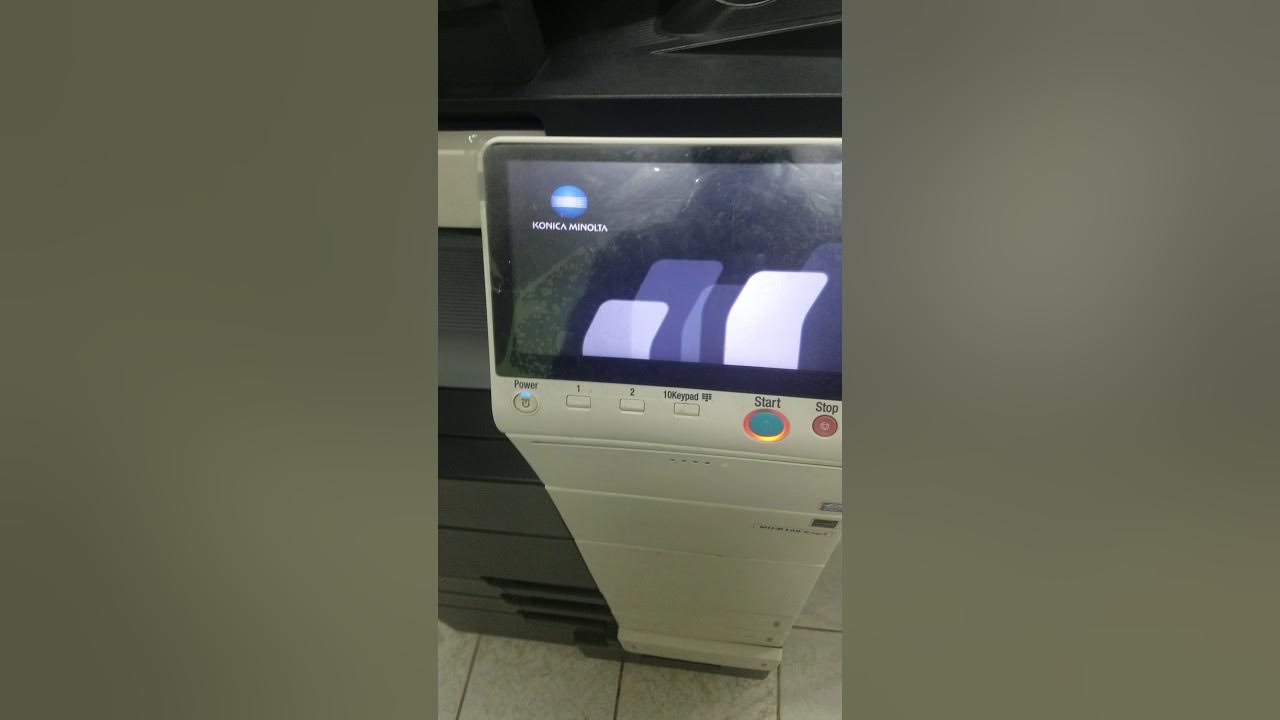 How to find the IP address on a Konica Minolta Bizhub 654 YouTube