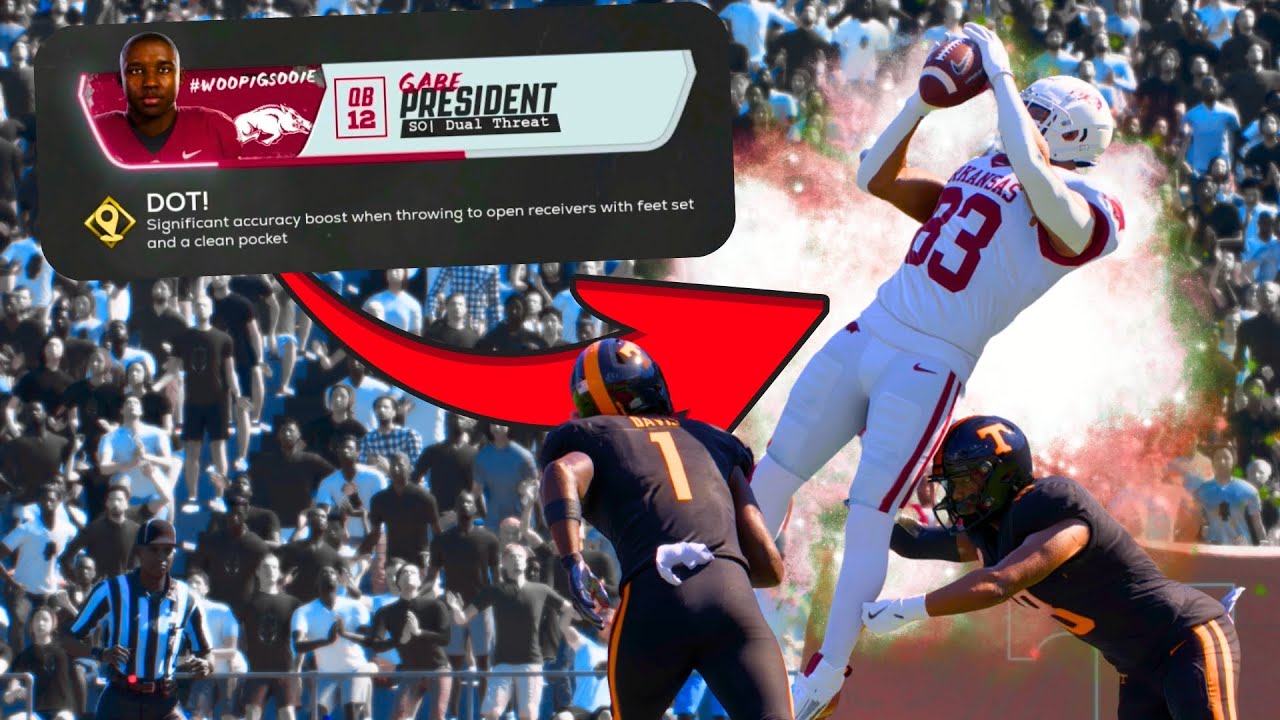 Our Heisman Contender Makes the Play of the Year!! | CFB 26 Arkansas Dynasty