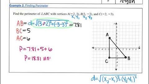 8.4 Perimeter and Area in the Coordinate Plane